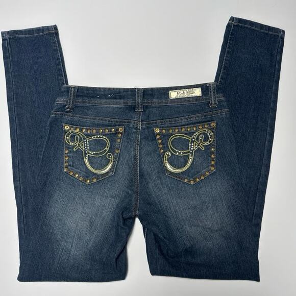 Y2K Vintage Southpole Slim Fit Bling Jean - Picture 1 of 6